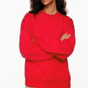 Tna Airy Fleece Boyfriend Crew Sweatshirt Size S (1)